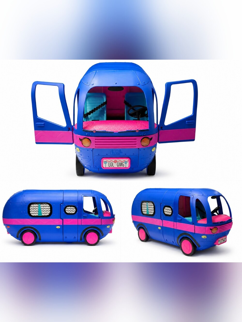 LOL Glamper Fashion Camper Dollhouse LOL Surprise OMG 4-in-1 Electric Blue